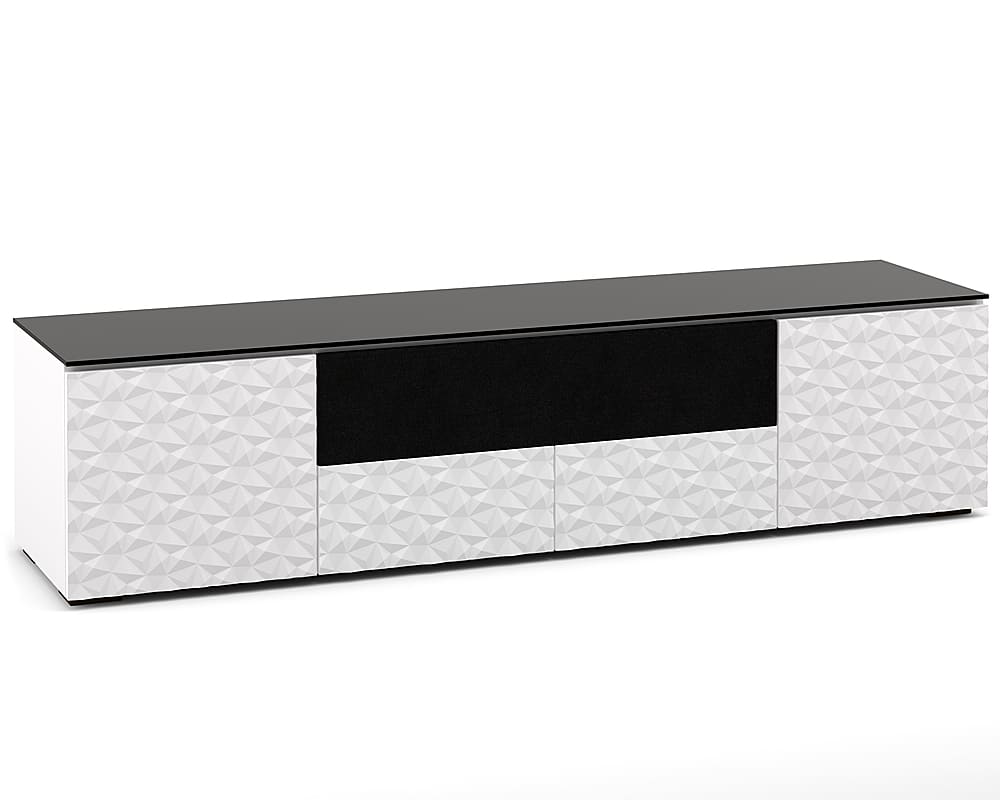 Salamander Designs - Milan AV Cabinet for Most TVs up to 85" - Gloss White - Angle_Zoom