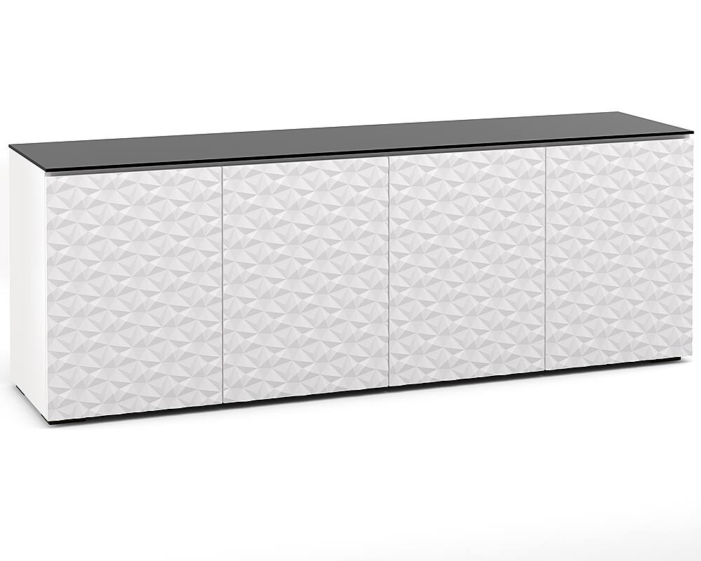 Angle. Salamander Designs - Milan AV Cabinet for Most TVs up to 85" - Gloss White.