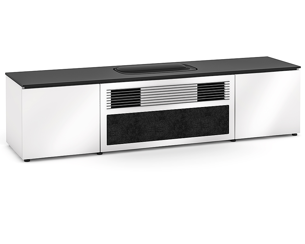 Angle View: Salamander Designs - Miami UST Cabinet for Hisense L9G Projector for up to 120" Display - White