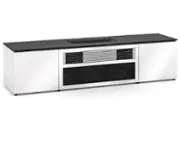 Angle. Salamander Designs - Miami UST Cabinet for Hisense L9G Projector for up to 120" Display - White.