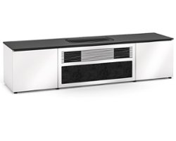 Salamander Designs - Miami UST Cabinet for Hisense L9G Projector for up to 120" Display - White - Angle_Zoom
