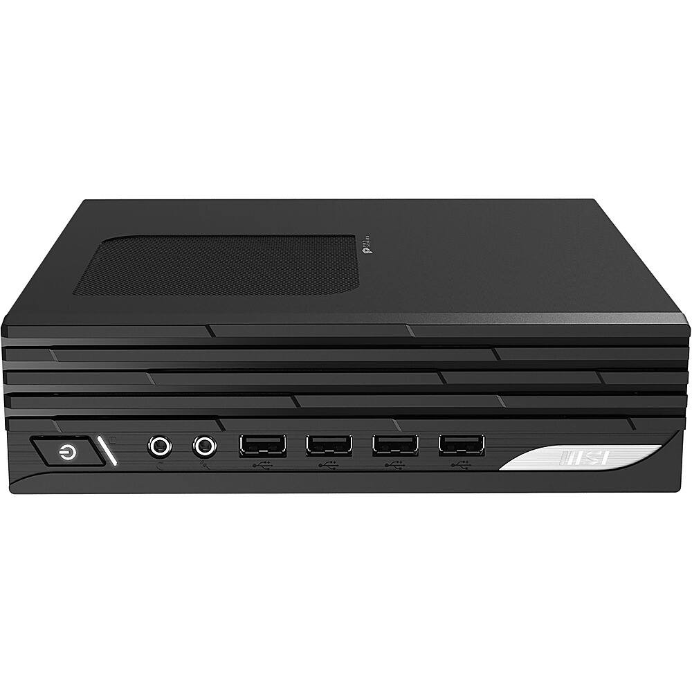 Front. MSI - PRO DP21 11M Desktop - Intel i3-10105 - 8 GB Memory - 250 GB SSD - Black.