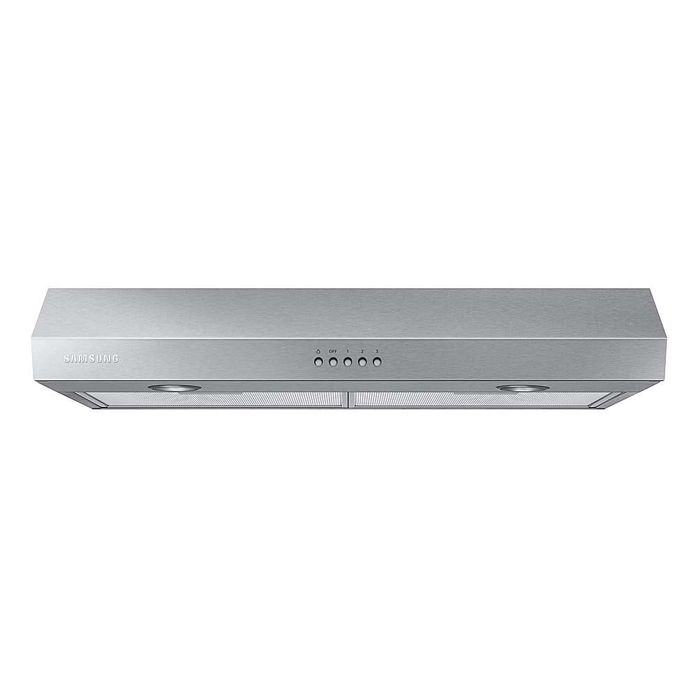 Front. Samsung - 30" Under Cabinet Range Hood - Stainless steel.