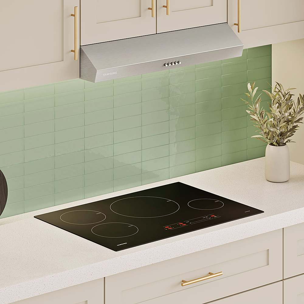 Alt View 12. Samsung - 30" Under Cabinet Range Hood - Stainless steel.