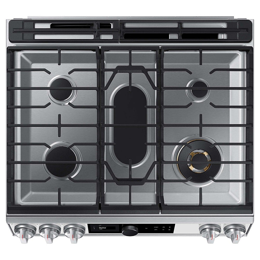 Samsung Bespoke 6.0 Cu. Ft. Smart Slide-in Gas Range With Smart Dial 