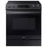 Front. Samsung - 6.3 cu. ft. Smart Instant Heat Slide-in Induction Range with Air Fry & Convection+ - Black Stainless Steel.
