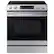 Front. Samsung - 6.3 cu. ft. Smart Instant Heat Slide-in Induction Range with Air Fry & Convection+ - Stainless Steel.