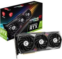 MSI - NVIDIA GeForce RTX 3060 Gaming X Trio 12G - 12GB GDDR6 - PCI Express 4.0 - Graphics Card - Black - Front_Zoom