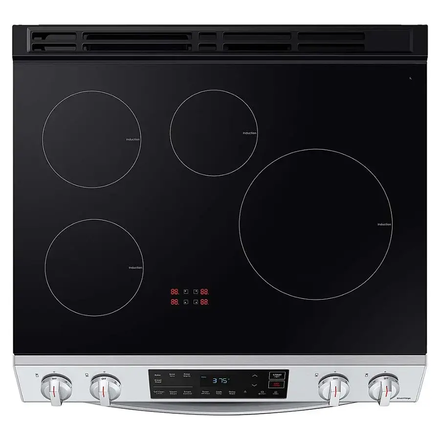 Alt View 16. Samsung - 6.3 cu. ft. Smart Instant Heat Slide-in Induction Range - Stainless Steel.