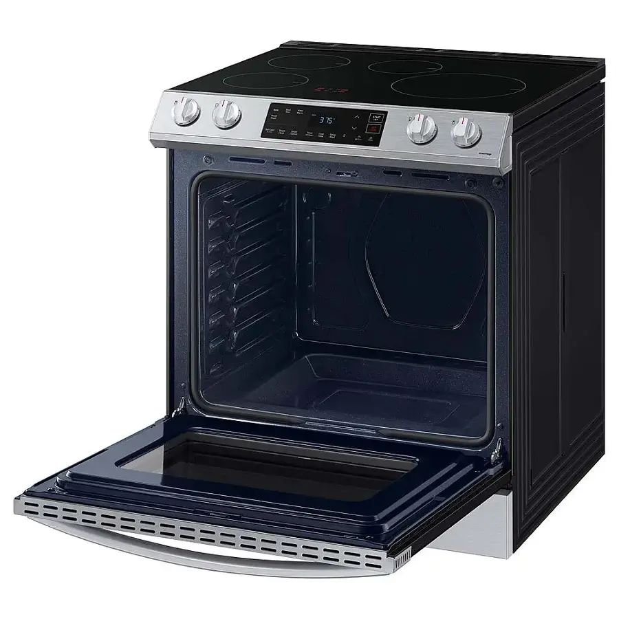 Alt View 19. Samsung - 6.3 cu. ft. Smart Instant Heat Slide-in Induction Range - Stainless Steel.