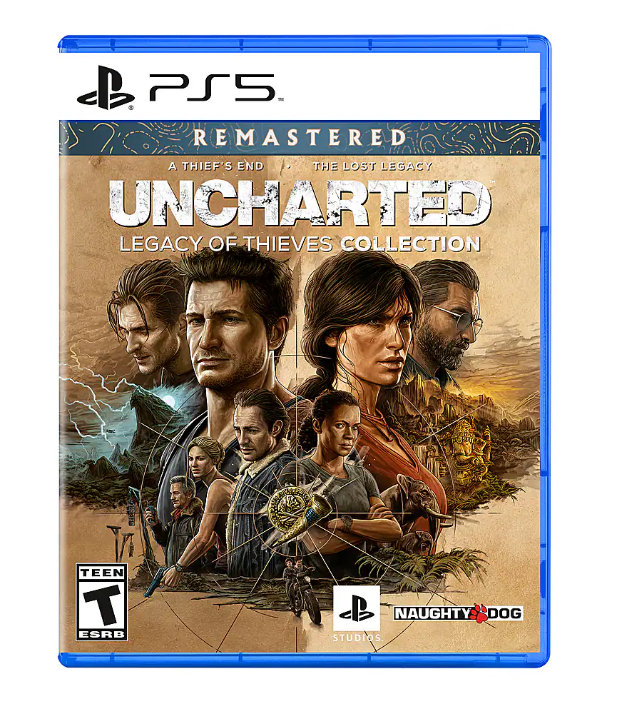 Front. Sony Interactive Entertainment - UNCHARTED: Legacy of Thieves Collection. - T (Teen 13+)