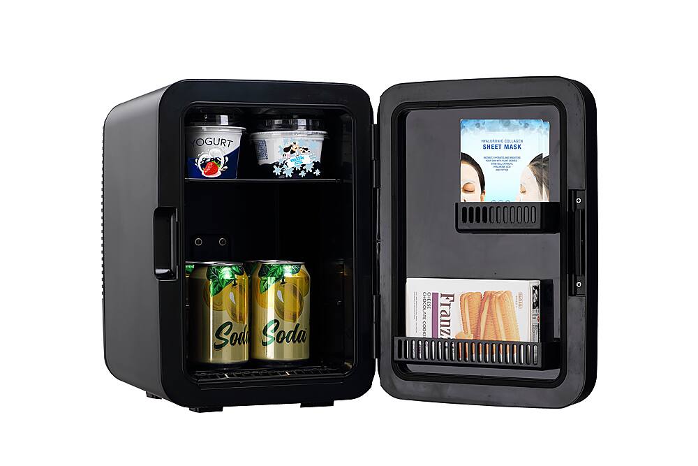 Alt View 13. Frigidaire - Retro 10L, 15-can Mini Fridge - Gray/Black.