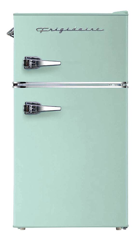 Angle. Frigidaire - Retro 3.2 Cu. Ft. Mini Fridge with Top Freezer - Mint.