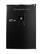 Angle. Frigidaire - Retro Compact Mini Fridge, Chrome Handles, 4.5 Cu Ft, Built-in Water Dispenser - Black.