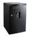 Front. Frigidaire - Retro Compact Mini Fridge, Chrome Handles, 4.5 Cu Ft, Built-in Water Dispenser - Black.