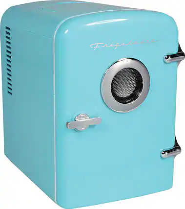 Alt View 11. Frigidaire - 6 Can Mini Fridge / Bluetooth Speaker - Blue.
