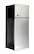 Angle. Frigidaire - 7.5 cu ft, 2-Door Apartment Size Refrigerator with Top Freezer, Platinum Series - Stainless Steel.