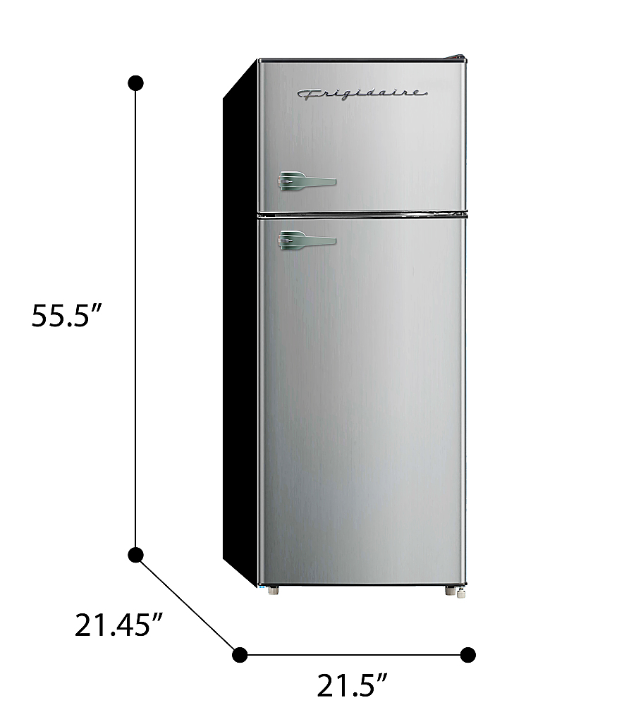 Frigidaire EFR786-RED EFR786 Retro Apartment Size Refrigerator with Top  Freezer-2 Door Fridge with 7.5 Cu Ft of Storage Capacity, Adjustable