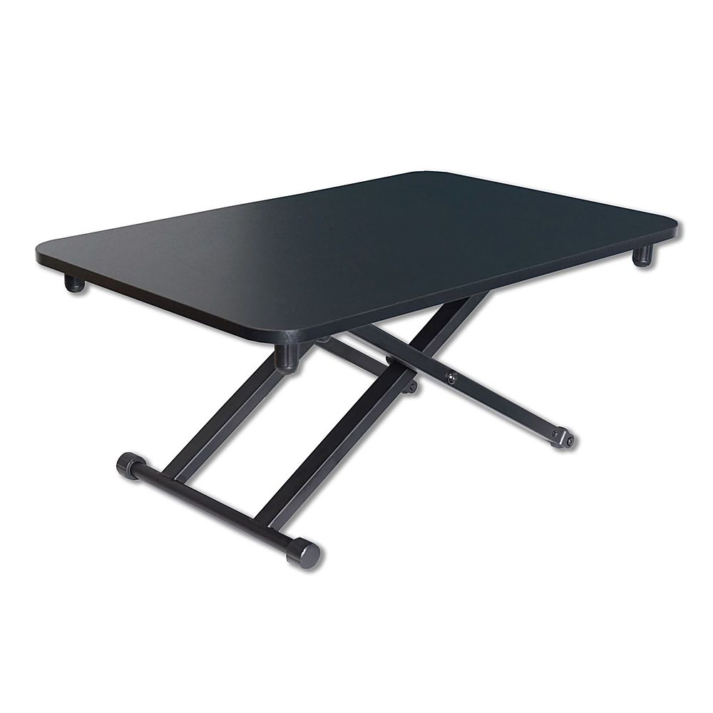 Angle View: Victor - Height Adjustable Laptop Desk Riser - Black