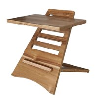 Victor - Acacia Wood Laptop Riser - Brown - Front_Zoom