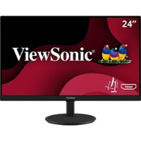 ViewSonic - VA2447-MHJ 23.8" LCD FHD Monitor (DisplayPort VGA, HDMI) - Black - Front_Zoom