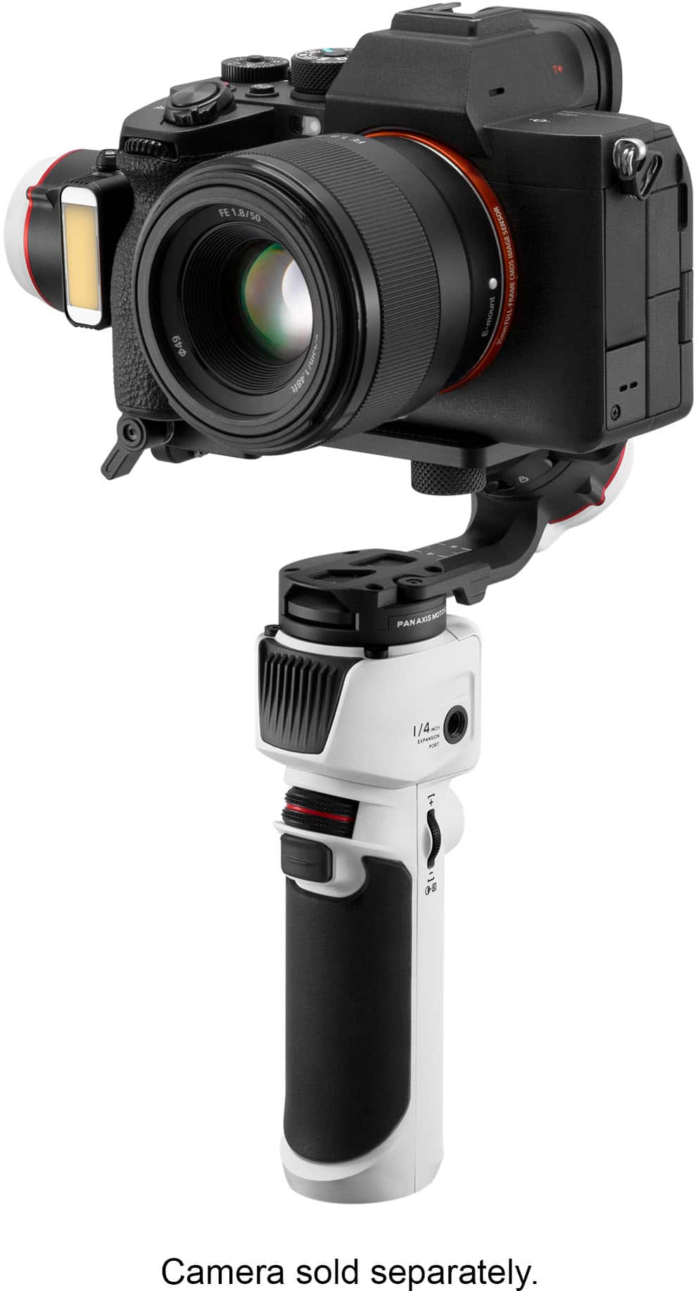Angle. Zhiyun - Crane M3 3-Axis Gimbal Stabilizer for Smartphones, Action Cameras, and Mirrorless Cameras with detachable tri-pod stand - White.