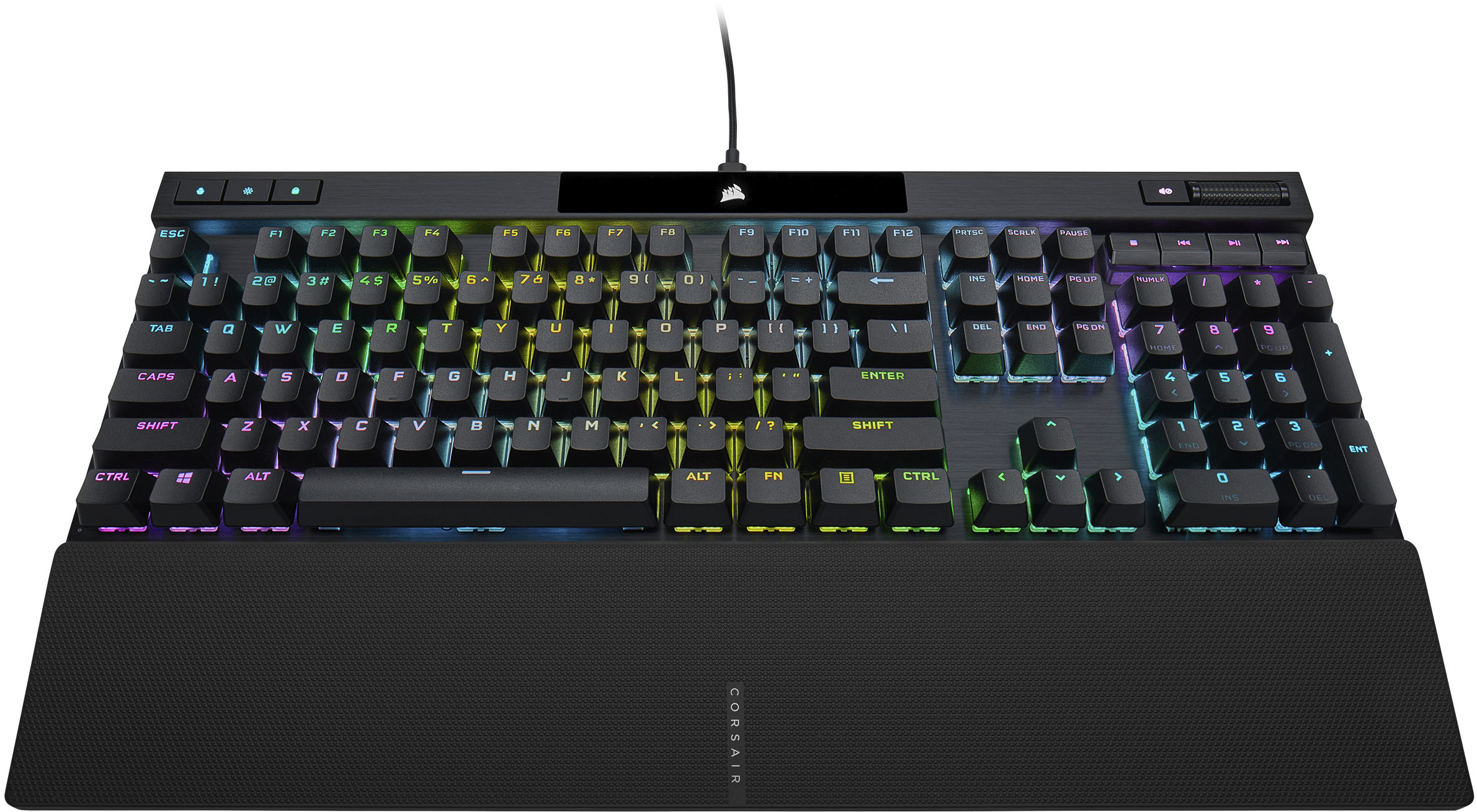 K70 RGB PRO Full-size Wired Mechanical Cherry MX Speed Linear Switch Gaming with PBT Double-Shot Keycaps Black CH-9109414-NA - Best Buy