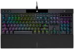 CORSAIR - K70 RGB PRO Full-size Wired Mechanical Cherry MX Speed Linear Switch Gaming Keyboard with PBT Double-Shot Keycaps - Black