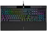 CORSAIR - K70 RGB PRO Full-size Wired Mechanical Cherry MX Speed Linear Switch Gaming Keyboard with PBT Double-Shot Keycaps - Black