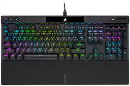 CORSAIR - K70 RGB PRO Full-size Wired Mechanical Cherry MX Speed Linear Switch Gaming Keyboard with PBT Double-Shot Keycaps - Black