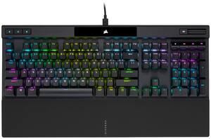 CORSAIR - K70 RGB PRO Full-size Wired Mechanical Cherry MX Speed Linear Switch Gaming Keyboard with PBT Double-Shot Keycaps - Black