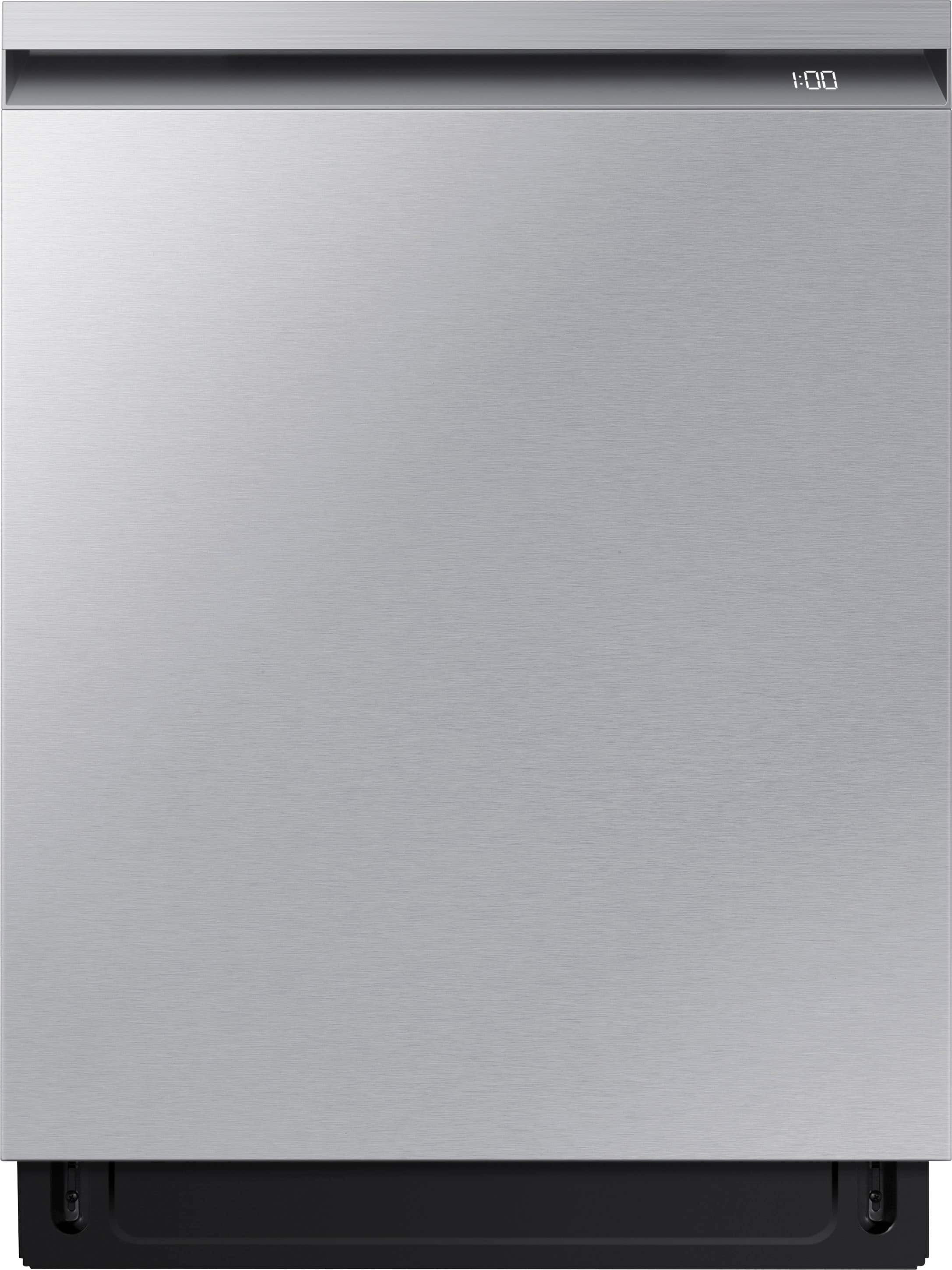 Front. Samsung - AutoRelease Dry Smart Built-In Stainless Steel Tub Dishwasher with 3rd Rack, StormWash+, 42 dBA - Stainless steel.