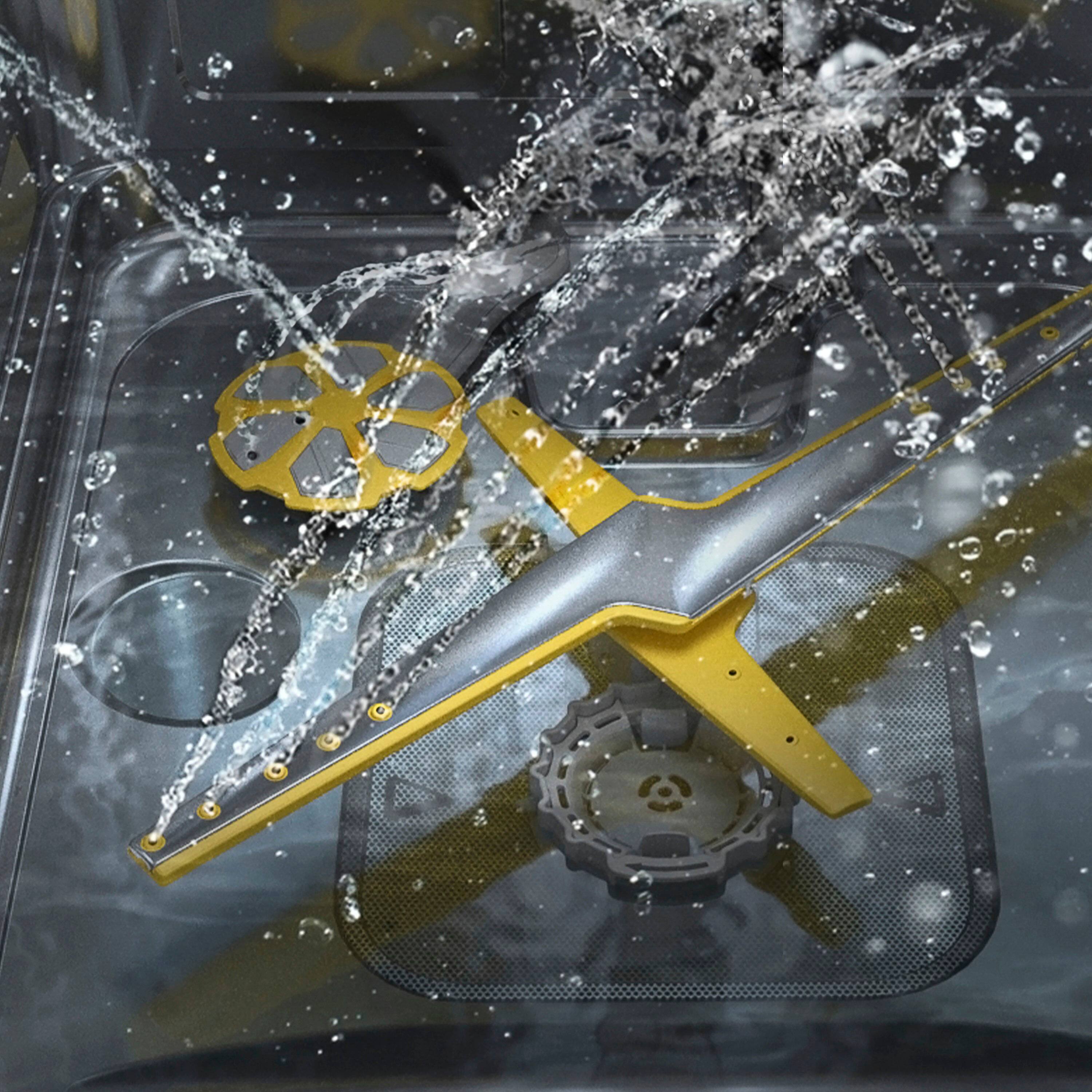 Alt View 15. Samsung - AutoRelease Dry Smart Built-In Stainless Steel Tub Dishwasher with 3rd Rack, StormWash+, 42 dBA - Stainless steel.