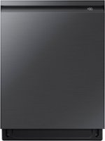 Samsung - AutoRelease Smart Built-In Dishwasher with StormWash+, 42dBA - Black Stainless Steel - Front_Zoom