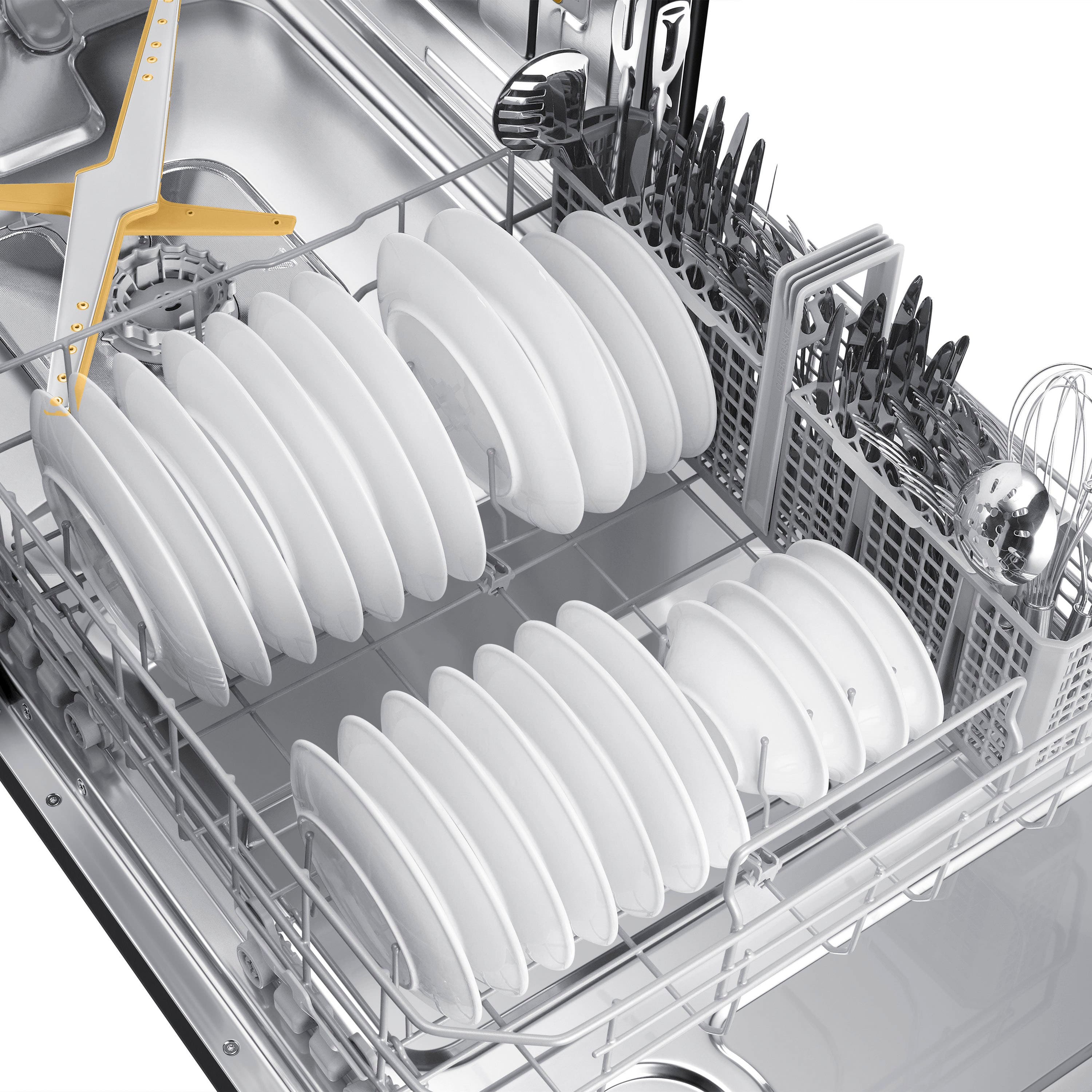 Alt View 18. Samsung - AutoRelease Dry Smart Built-In Stainless Steel Tub Dishwasher with 3rd Rack, StormWash+, 42 dBA - Black Stainless Steel.