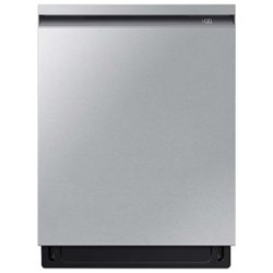 Samsung - Smart 44dBA Dishwasher with StormWash+ - Stainless steel - Front_Zoom