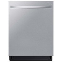 Samsung - Smart 44dBA Dishwasher with StormWash+ - Stainless Steel - Front_Zoom