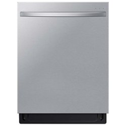 Samsung - Smart 44dBA Dishwasher with StormWash+ - Stainless Steel - Front_Zoom