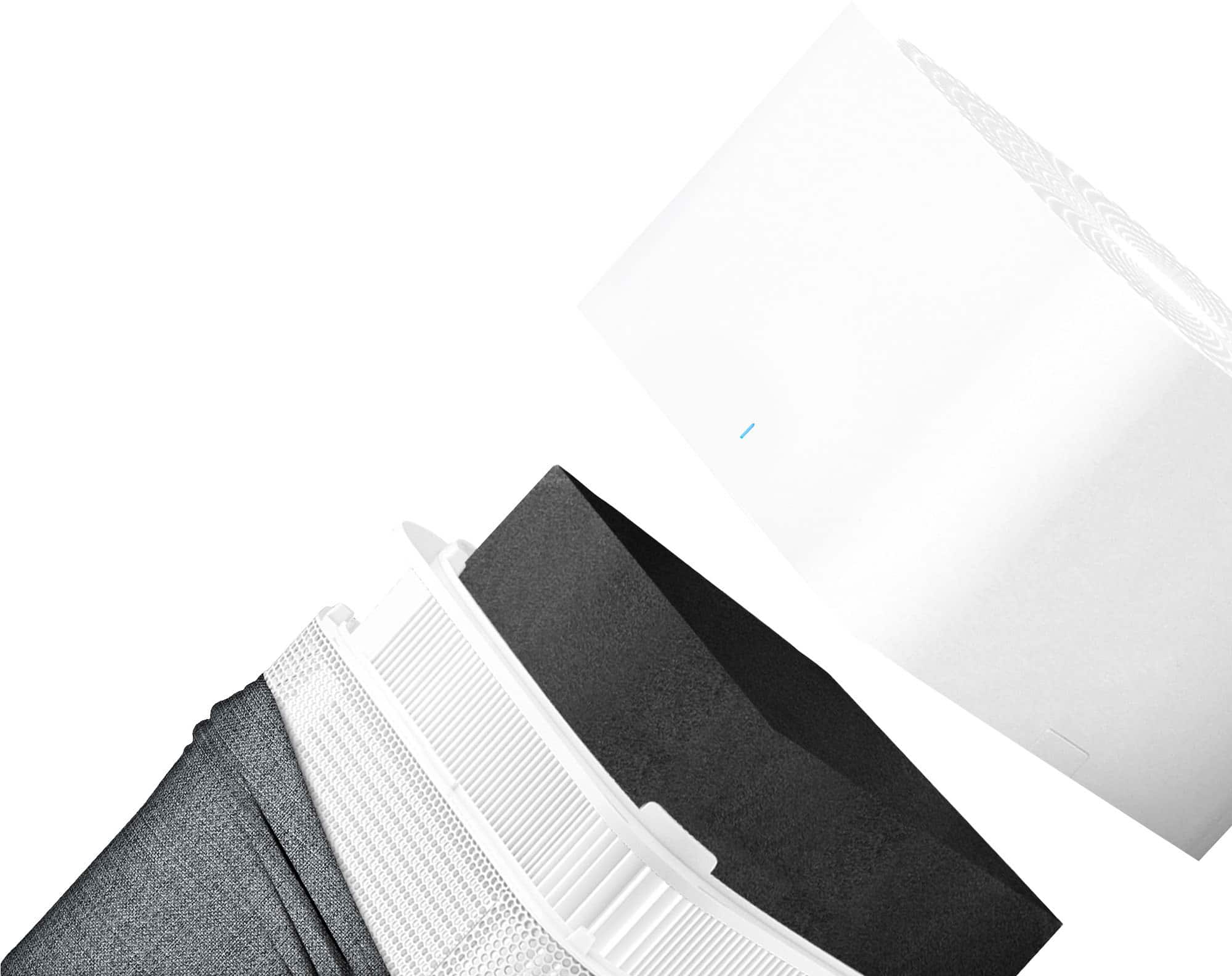 Alt View 12. Blueair - Particle + Carbon Replacement Filter for Blue Pure 211+ Auto Air Purifier - White.