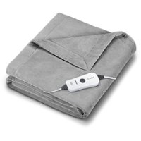Beurer - Cozy-Soft Fleece Heated Throw Blanket - Gray - Angle_Zoom