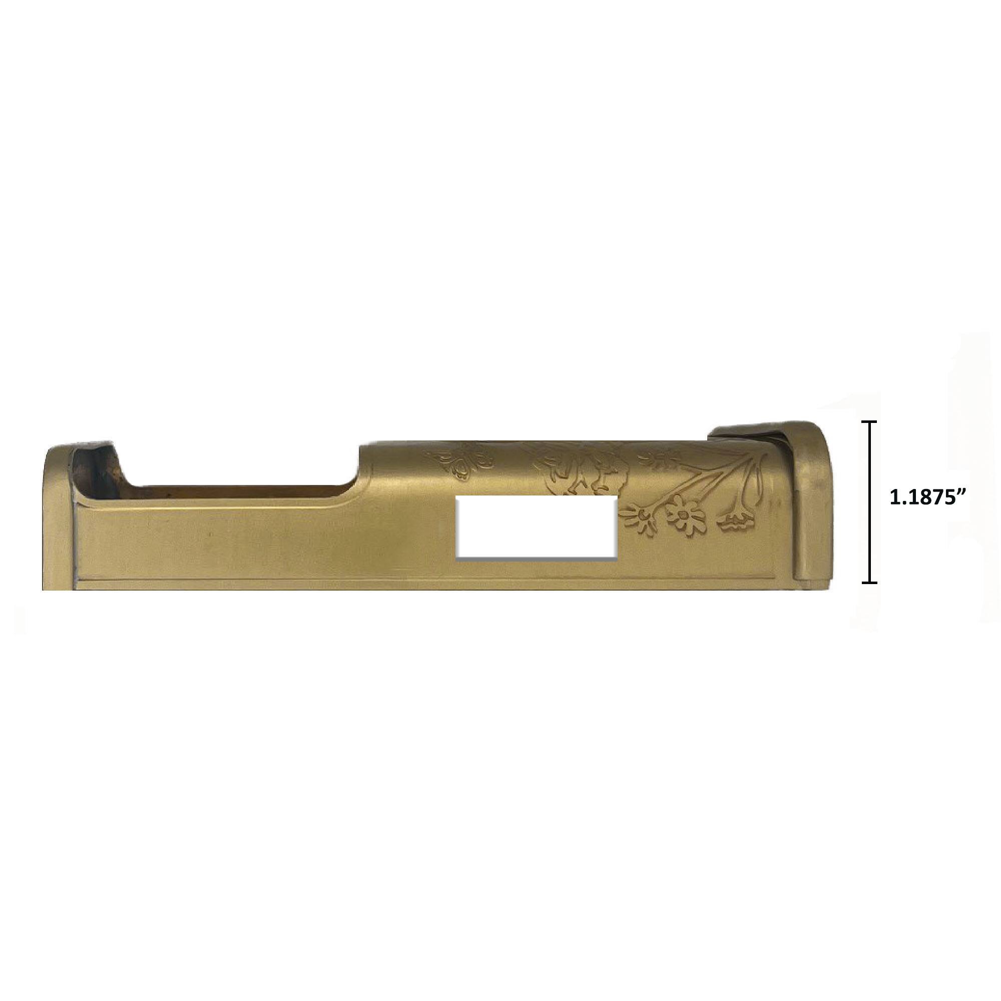 Alt View 1. Michael Healy - Garden Video Doorbell Cover (Ring 3, 3 Plus, 4, Battery Plus and Battery Pro) - Satin Brass.