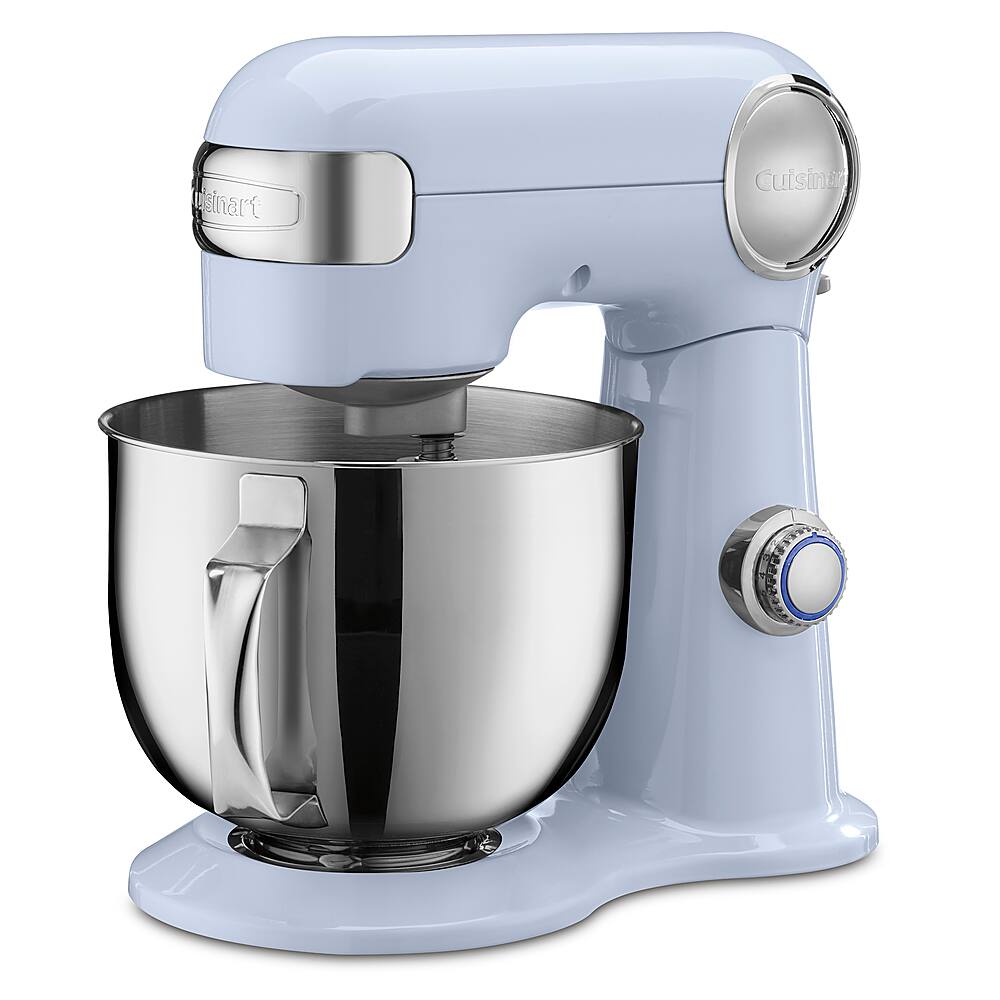 Alt View 12. Cuisinart - Precision Master 5.5 Quart Stand Mixer - Arctic Blue.