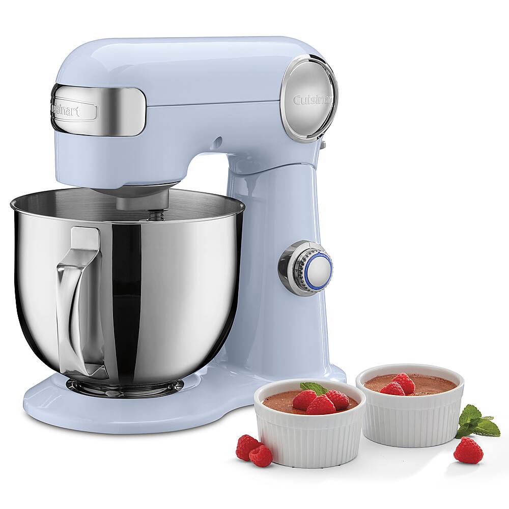 Alt View 15. Cuisinart - Precision Master 5.5 Quart Stand Mixer - Arctic Blue.