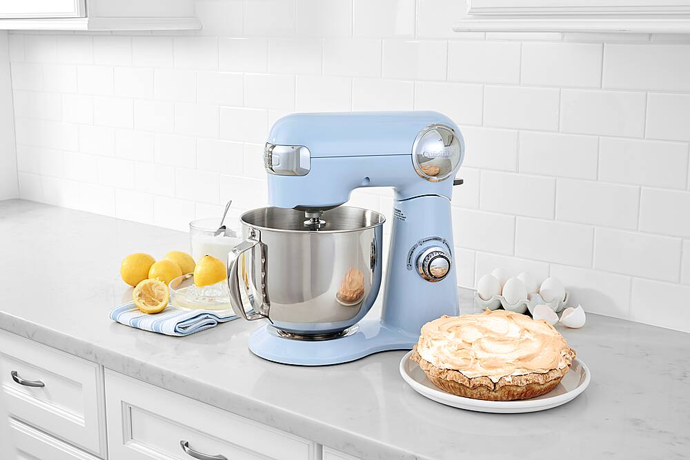 Alt View 17. Cuisinart - Precision Master 5.5 Quart Stand Mixer - Arctic Blue.