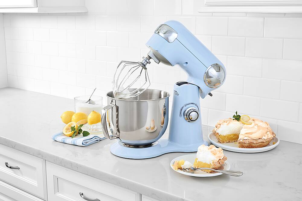 Alt View 20. Cuisinart - Precision Master 5.5 Quart Stand Mixer - Arctic Blue.