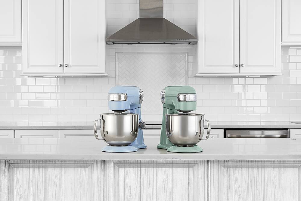 Alt View 22. Cuisinart - Precision Master 5.5 Quart Stand Mixer - Arctic Blue.