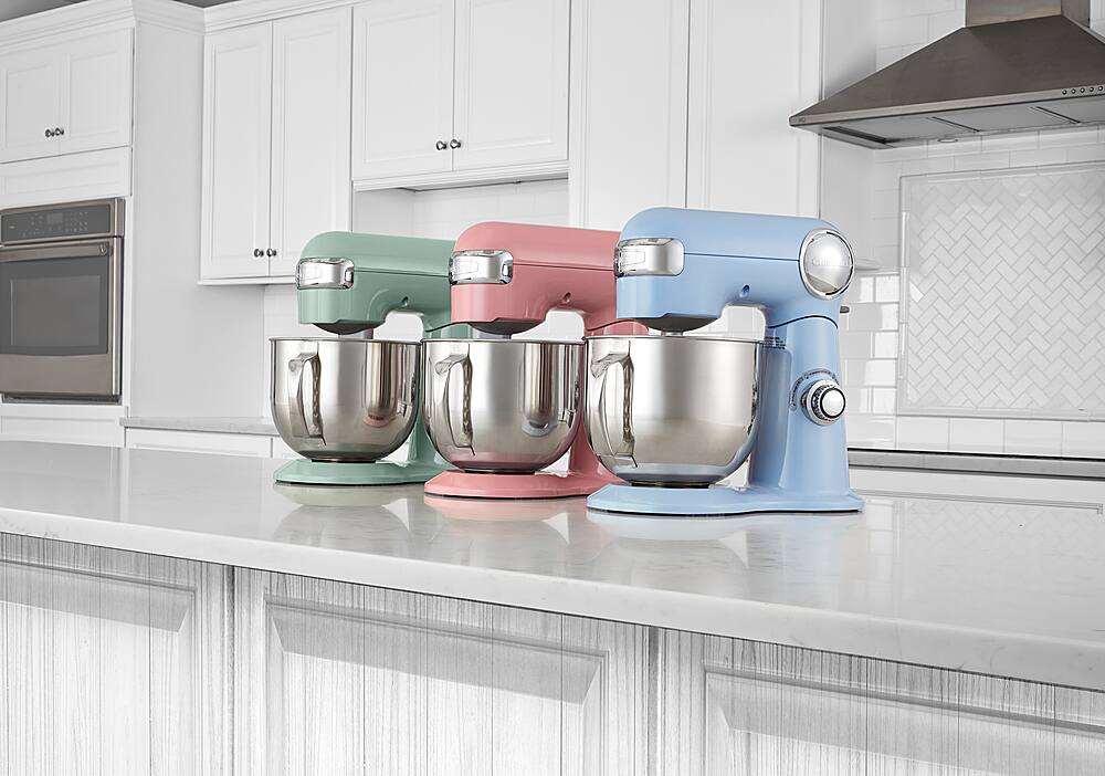 Alt View 23. Cuisinart - Precision Master 5.5 Quart Stand Mixer - Arctic Blue.
