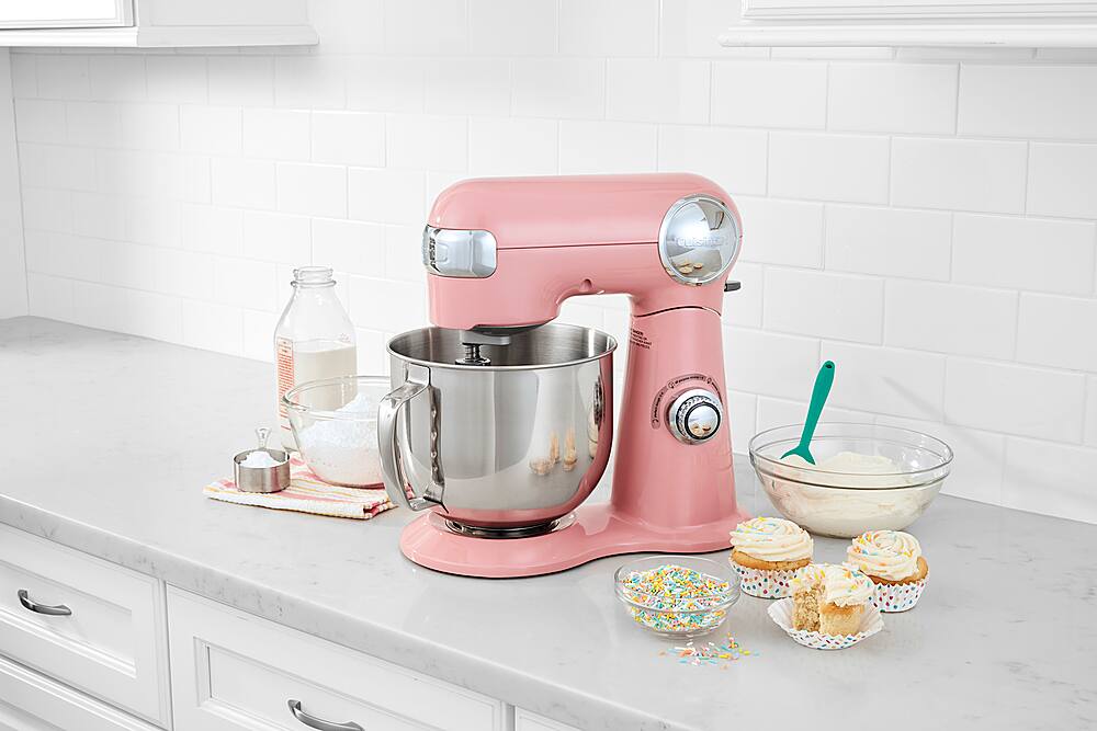 Alt View 20. Cuisinart - Precision Master 5.5 Quart Stand Mixer - Blushing Coral.