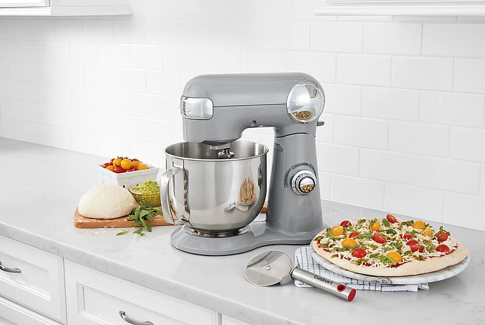 Alt View 17. Cuisinart - Precision Master 5.5 Quart Stand Mixer - Dove Grey.