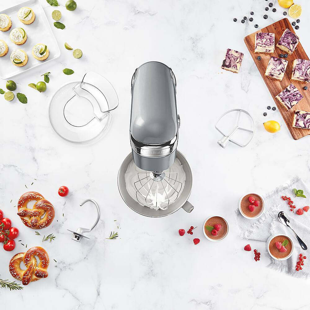 Alt View 19. Cuisinart - Precision Master 5.5 Quart Stand Mixer - Dove Grey.